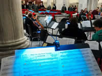 Performing with the Edmonton Philharmonic at the Alberta Legislature